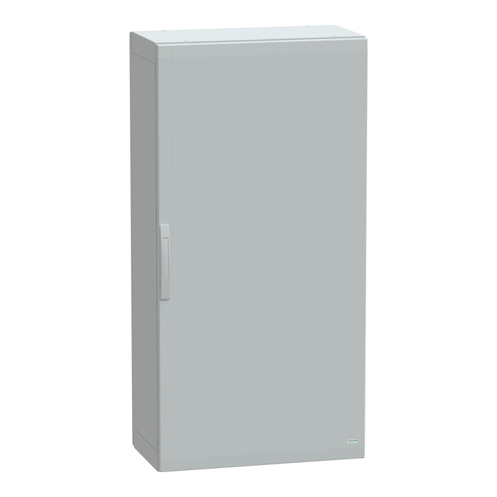 NSYPLA1574G Floor standing polyester enclosure, Thalassa PLA, plain door, completely sealed, 1500x750x420mm, IP65, IK10