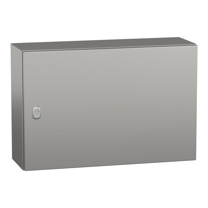 NSYS3X4620H Wall mounted enclosure, Spacial S3X, stainless steel 316L, plain door, 400x600x200mm, IP66