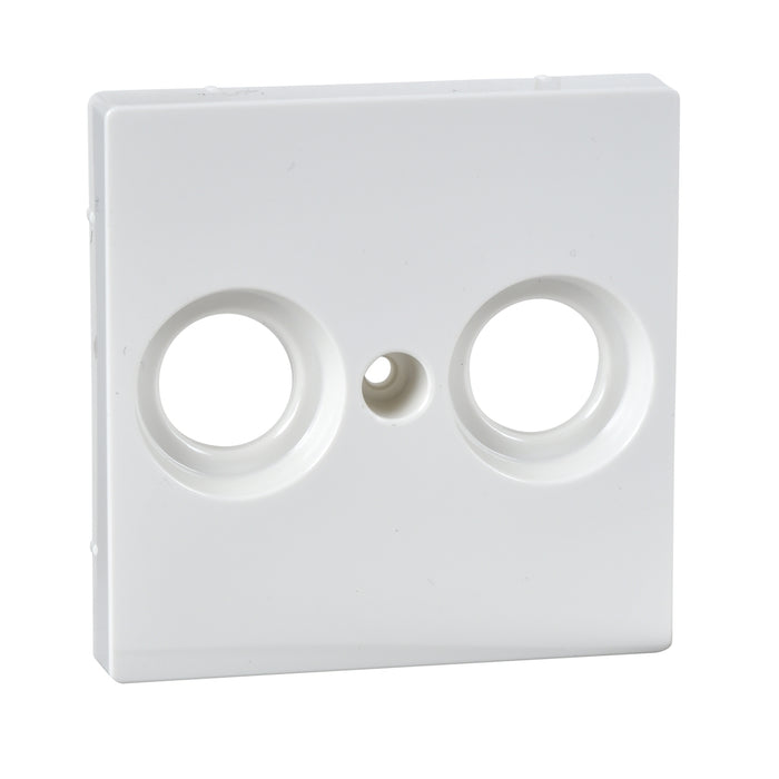 MTN4122-0319 Cover plate, Merten System M, for TV/R socket, polar white