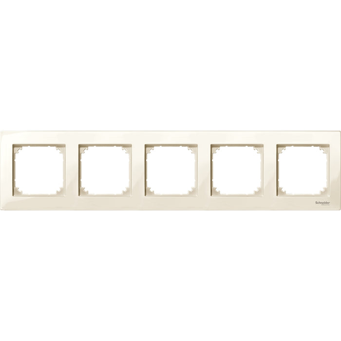 MTN515544 Cover frame, Merten M-Plan, 5 gangs, white