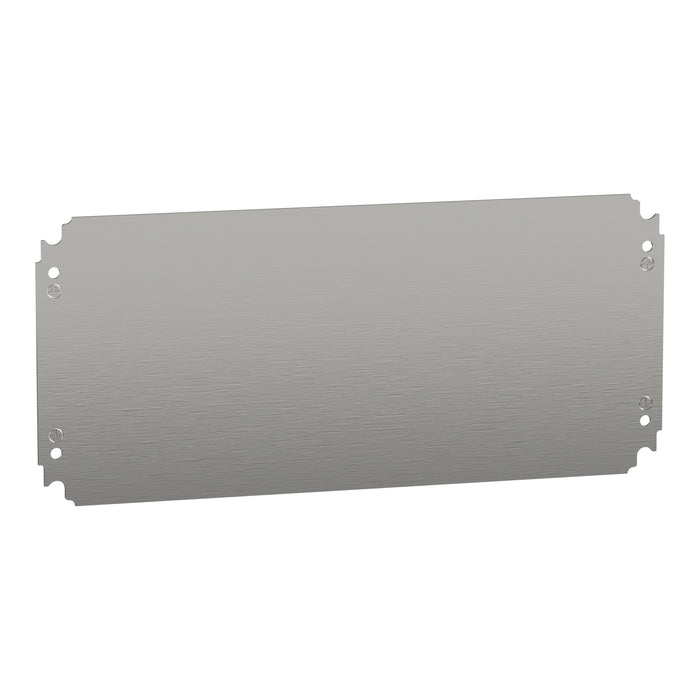 NSYMM2550 Plain mounting plate H250xW500mm made of galvanised sheet steel