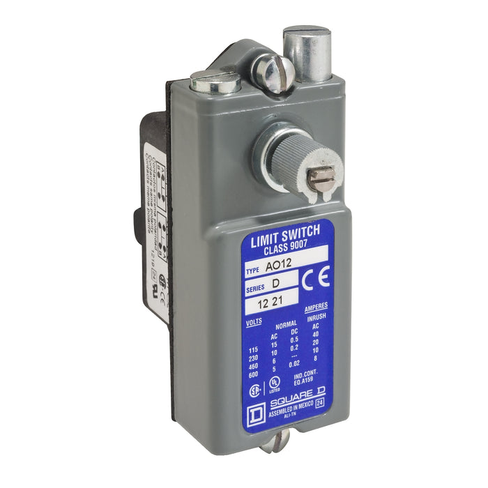 9007AO12 Limit switch, 9007, 600 VAC 15amp ao +options
