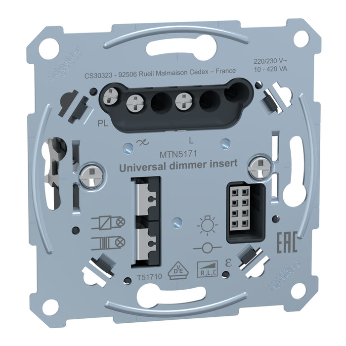 MTN5171-0000 multifunction control unit, PlusLink, universal dimmer, 1 rocker, Merten System M