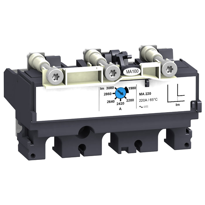 LV429120 trip unit MA100 for ComPact NSX 100/160/250 circuit breakers, magnetic, rating 100 A, 3 poles 3d