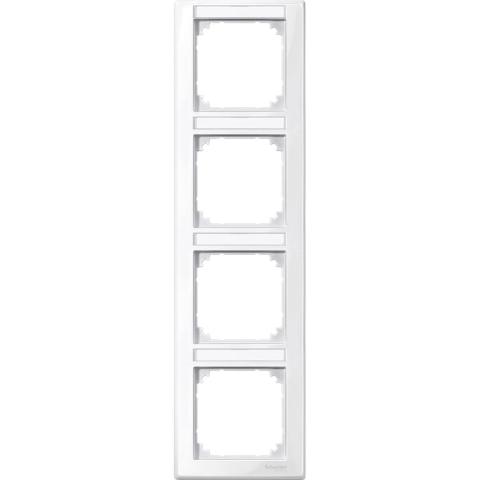 MTN470419 Cover frame, Merten M-Smart, 4 gangs, polar white