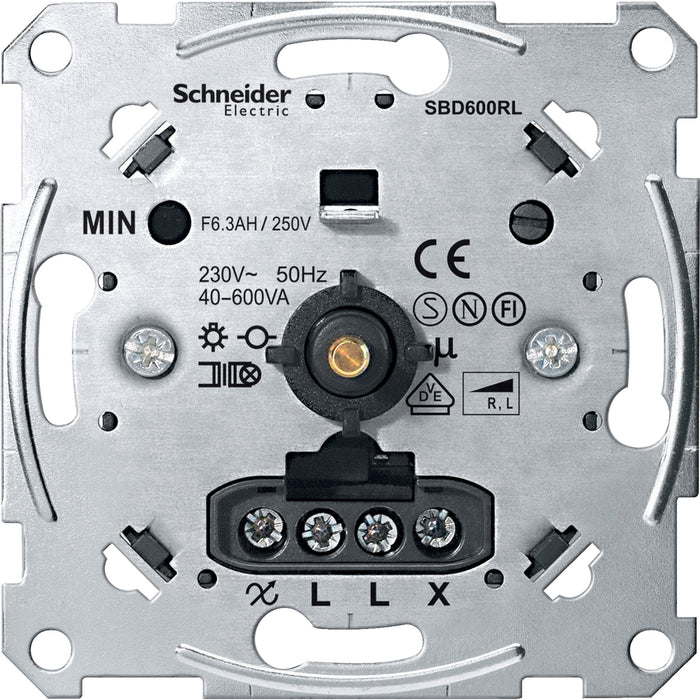 MTN5133-0000 Rotary dimmer for inductive load, 40-600 W/VA, Merten