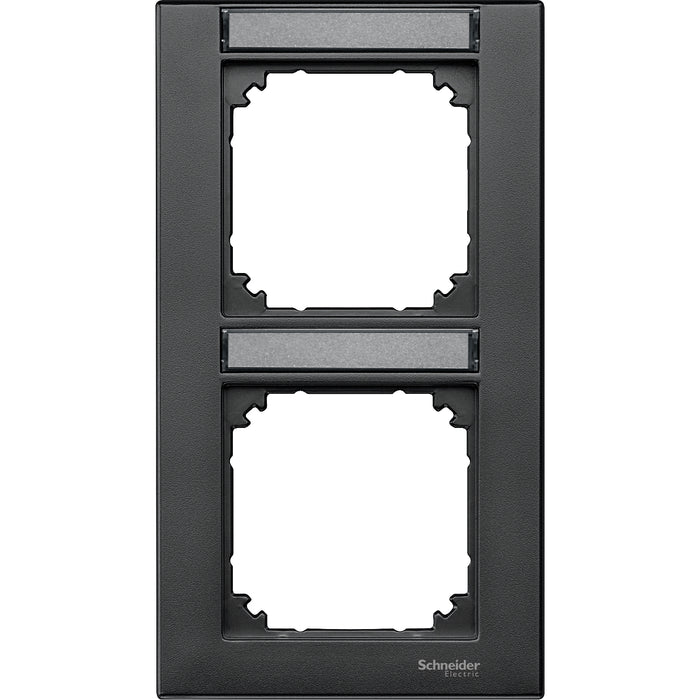 MTN476214 Cover frame, Merten M-Plan, 2 gangs, anthracite