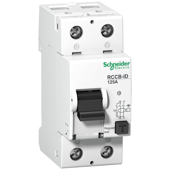 16970 Residual current circuit breaker (RCCB), Acti9 RCCB-ID, 2P, 125A, A type, 30mA