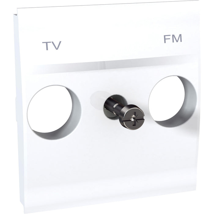 MGU9.440.18 Unica - cover plate for TV/FM sockets - 2 m - white