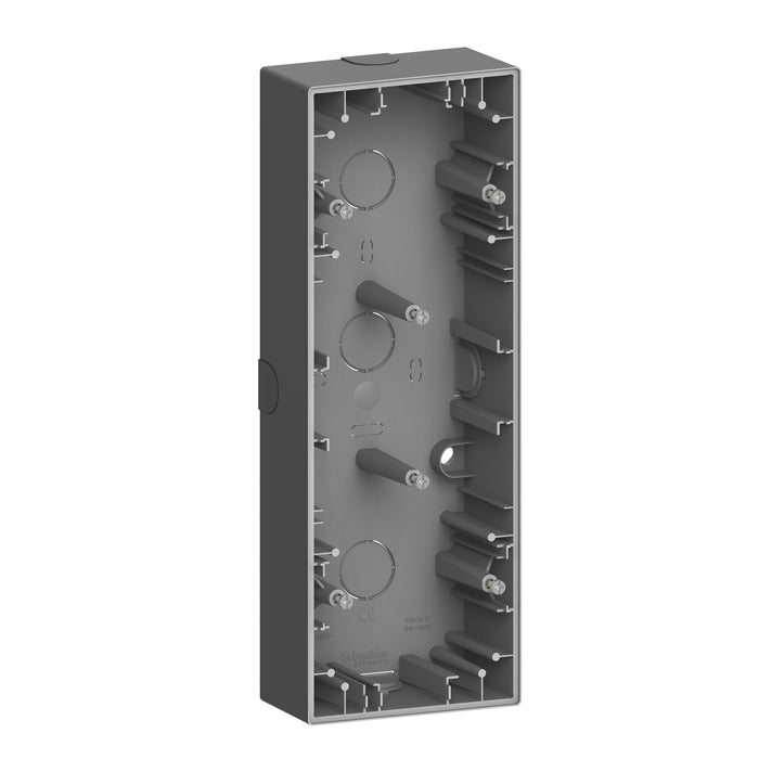 MTN4034-6534 Merten System Design, surface-mounted housing, 3 gangs- anthracite