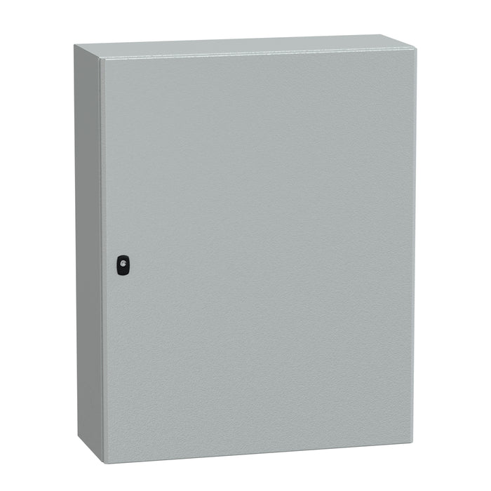 NSYS3D10830P Spacial S3D plain door with mount.plate. H1000xW800xD300 IP66 IK10 RAL7035.