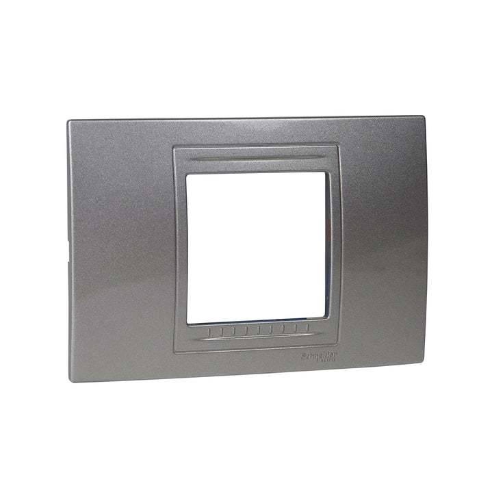 MGU4.102.24 Unica Allegro - cover frame - 2 modules - light grey