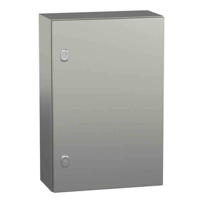 NSYS3X6420 Wall mounted enclosure, Spacial S3X, stainless steel 304L, plain door, 600x400x200mm, IP66