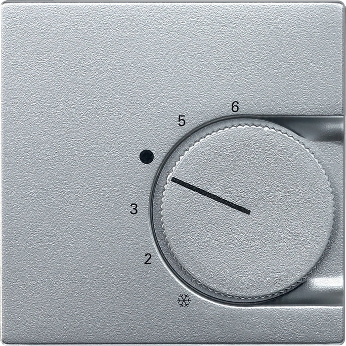 MTN536260 Central plate, Merten System M, f. room temp. ctrl insert w. two way contact, aluminium