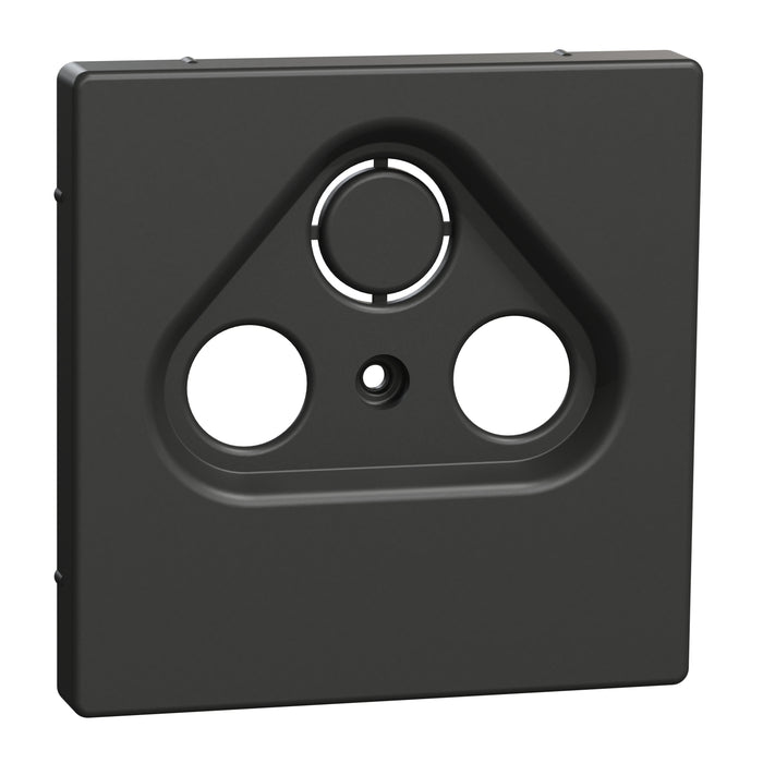 MTN4123-6034 Cover plate, Merten System M, for TV/SAT socket, 2/3 holes, anthracite