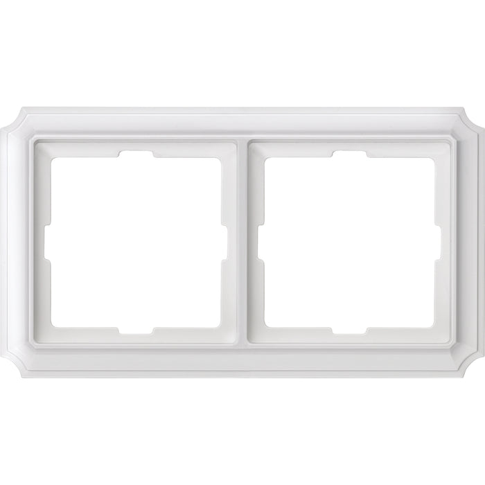 MTN483219 Antique frame, 2-gang, polar white