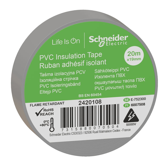 2420108 Thorsman - insulation tape - 19 mm x 20 m - grey - set of 8