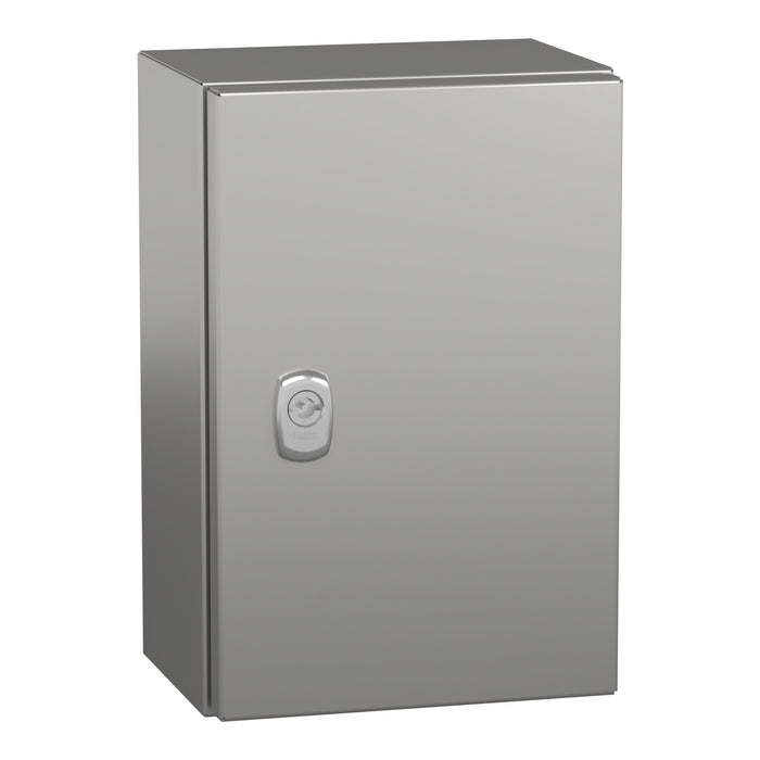 NSYS3X3215H Wall mounted enclosure, Spacial S3X, stainless steel 316L, plain door, 300x200x150mm, IP66