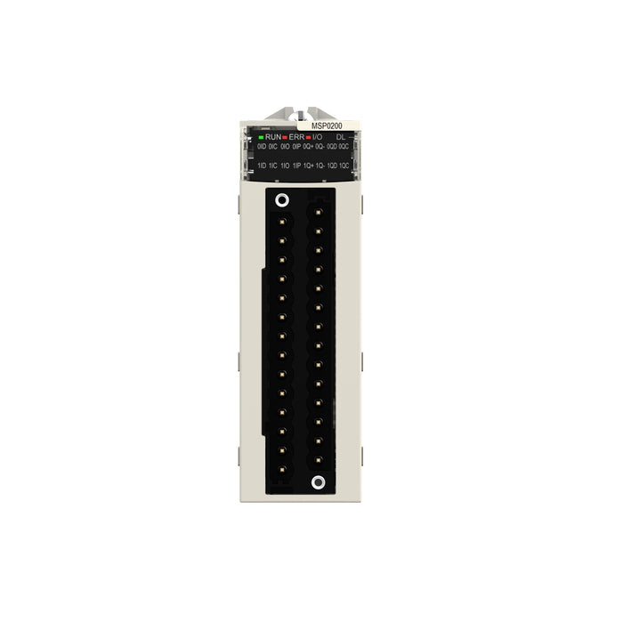 BMXMSP0200 PTO module - 2 channels - 4 input - 24 V DC - 4.3 mA - 2 connectors 28 pins