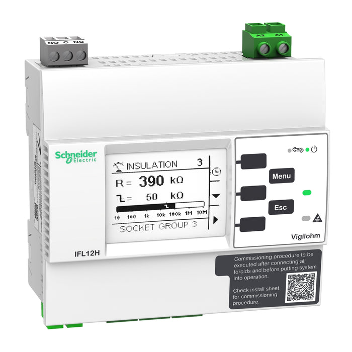 IMDIFL12H VIGILOHM 12 CHANNEL FAULT LOCATOR WITH MODBUS HOSPITAL - 110-230VAC - 125/250VDC