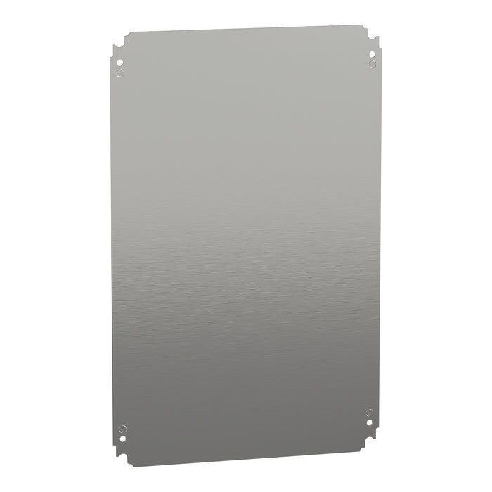 NSYMM64 Plain mounting plate H600xW400mm made of galvanised sheet steel