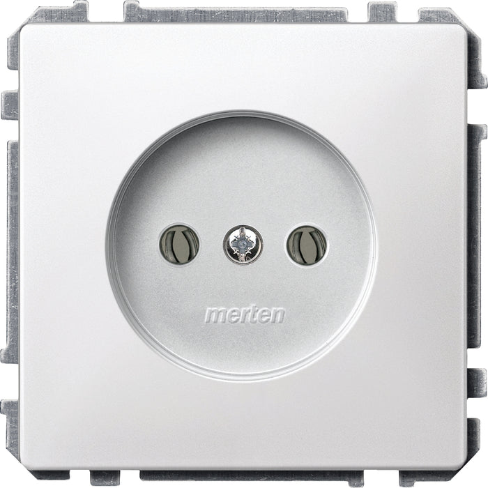 MTN214519 Socket-outlet insert without earth. contact, polar white, Artec/Trancent/Antique