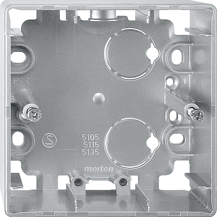 MTN513560 Surface-mounted housing, 1-gang, aluminium, Artec/Trancent