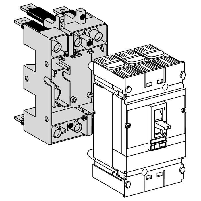 29278 plug-in base - 3 poles - for NSF100..250