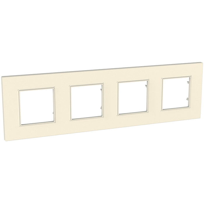 MGU4.708.35 Unica Quadro Pearl - cover frame - 4 gangs, H71/V71 - pearl