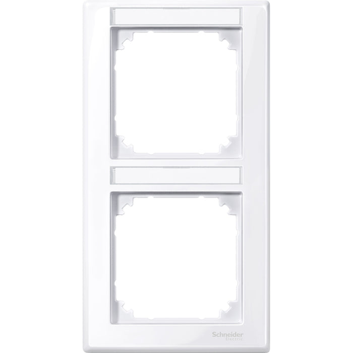 MTN470225 Cover frame, Merten M-Smart, 2 gangs, active white