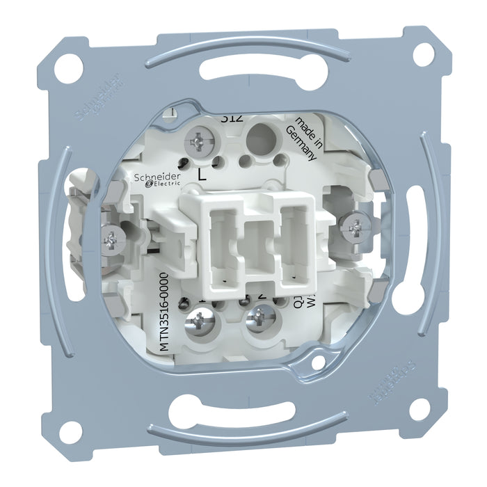 MTN3516-0000 Switch, Merten inserts, 1-pole 2-way, 16AX, screw-clamp terminals,