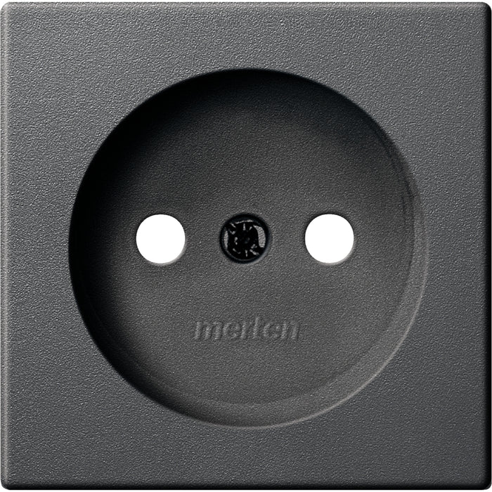 MTN218114 Central plate for socket-outlet insert w/o earth. contact, anthracite, System M