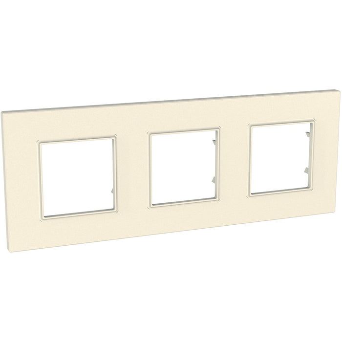 MGU4.706.35 Unica Quadro Pearl - cover frame - 3 gangs, H71 - pearl