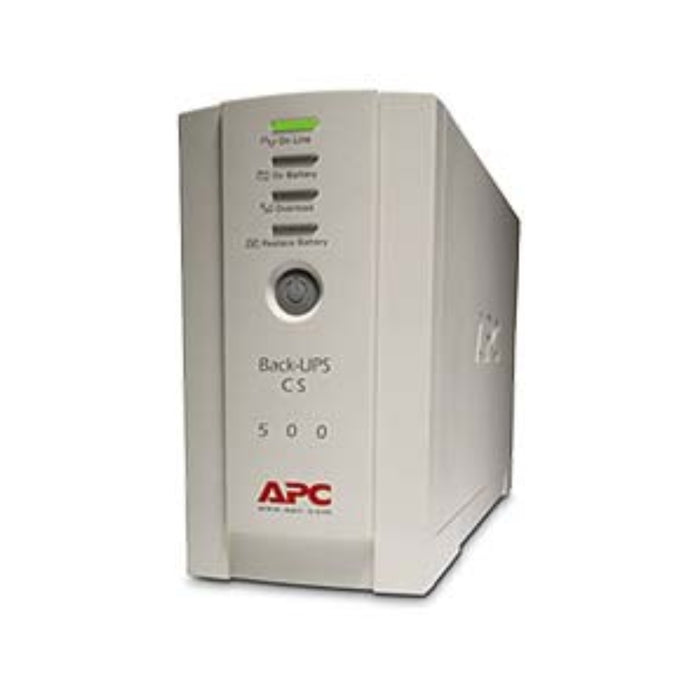 BK500EI APC Back-UPS, 500VA/300W, Tower, 230V, 4x IEC C13 Outlets , User Replaceable Battery