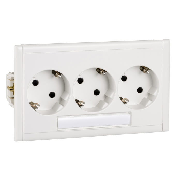 5940110 Thorsman - CYB-PS - socket outlet - triple master - 37° - white NCS