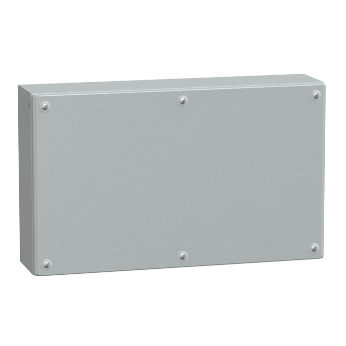 NSYSBM305012 Metal industrial box plain door H300xW500xD120 IP66 IK10 RAL 7035