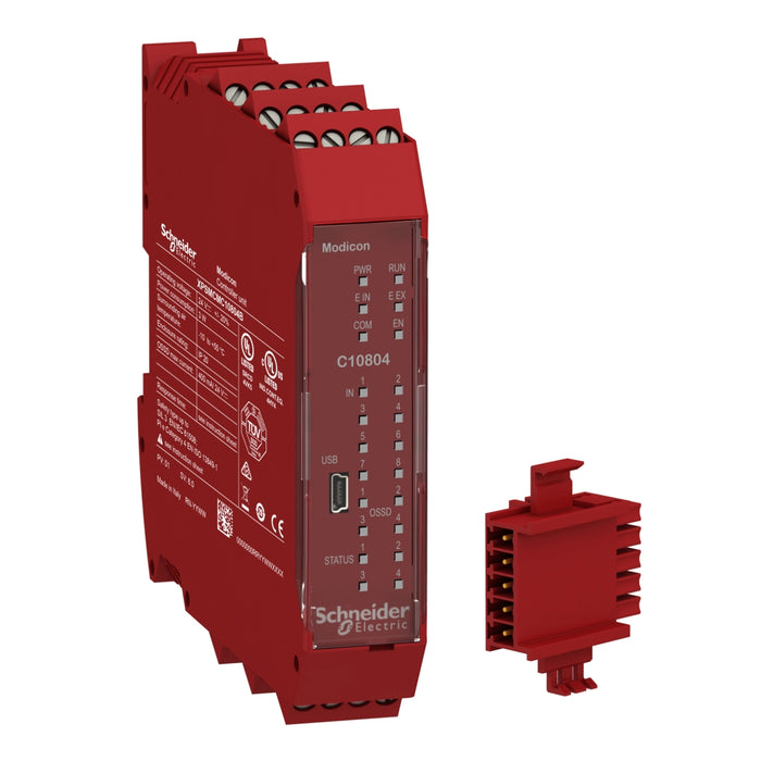 XPSMCMC10804B Safety Controller CPU screw term. combined with backplane expansion connector