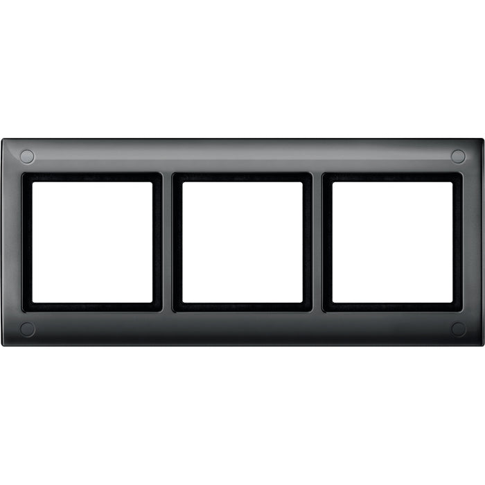 MTN401314 AQUADESIGN frame with screw connection, 3-gang, anthracite