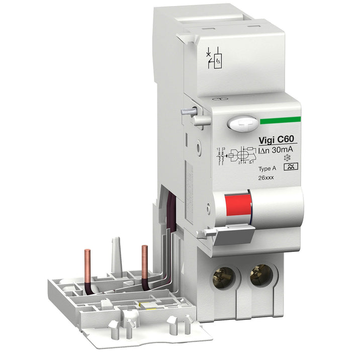 26743 C60 - earth leakage add-on block - Vigi C60 - 2P - 25A - 30mA