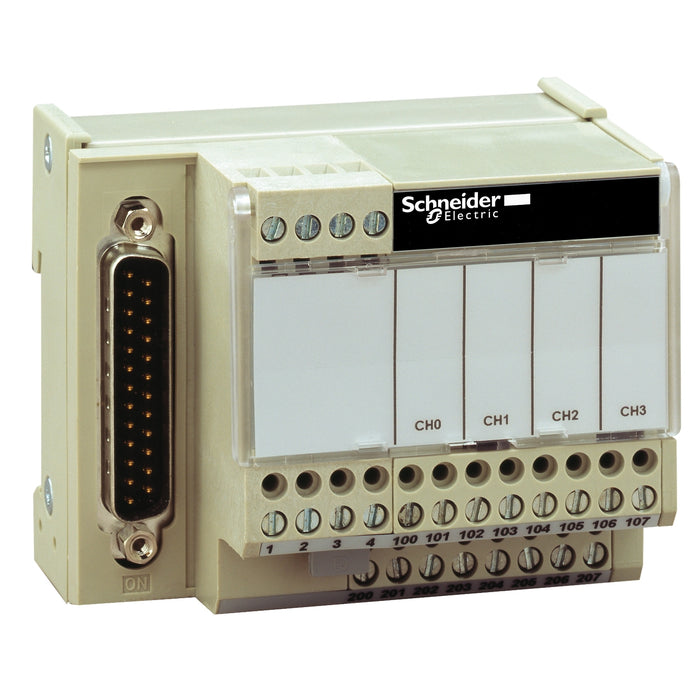 ABE7CPA21 connection sub-base ABE7 - for distribution of 4 analog output channels