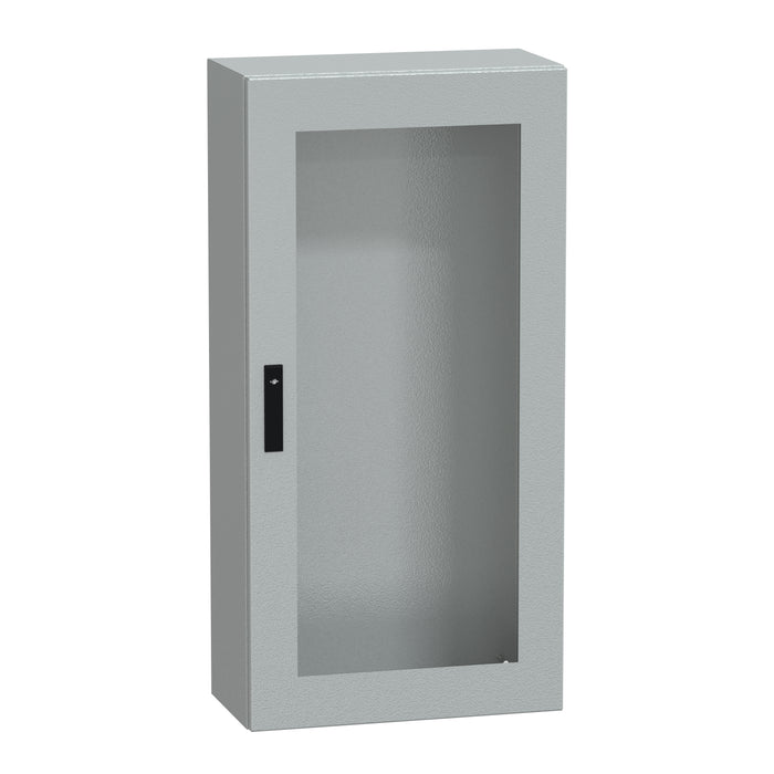 NSYCRNG126300T Spacial CRNG tspt door w/o mount.plate. H1200xW600xD300 IP66 IK08 RAL7035