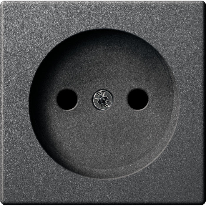 MTN2002-0414 Socket - outlet w/o earth.contact shutter screwl.term.anthracite SystemM