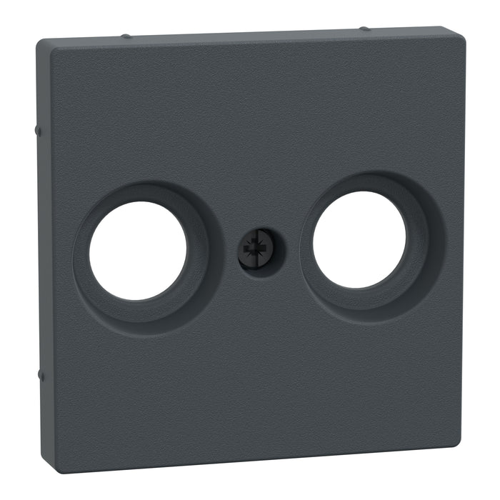 MTN4122-0414 Cover plate, Merten System M, for TV/R socket, anthracite