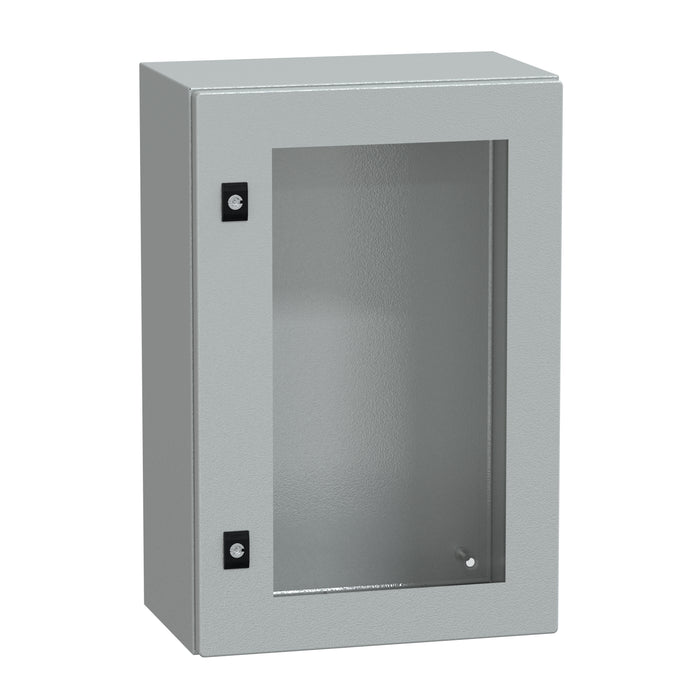 NSYCRN64250T Spacial CRN tspt door w/o mount.plate. H600xW400xD250 IP66 IK08 RAL7035..