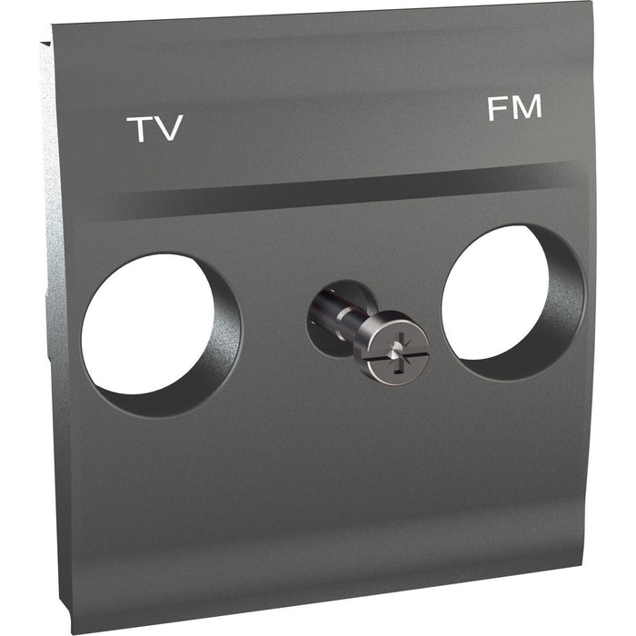 MGU9.440.12 Unica Top/Class - cover plate for TV/FM sockets - 2 m - graphite