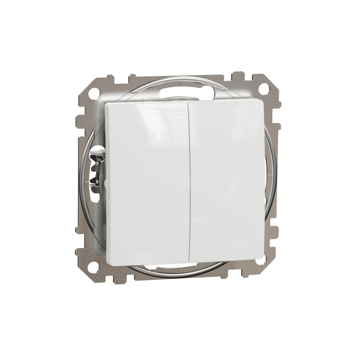 SDD111105 Switch, Sedna Design & Elements, 2-circuits 10AX, professional, white