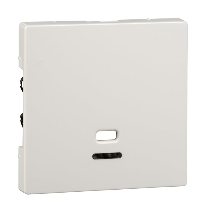 MTN3380-0319 Central plate, Merten System M, w. indicator window f. pull-cord switch, glossy, polar white