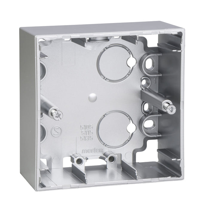 MTN510560 Surface-mounted housing, 1-gang, aluminium, M-Arc, M-Smart, M-Plan