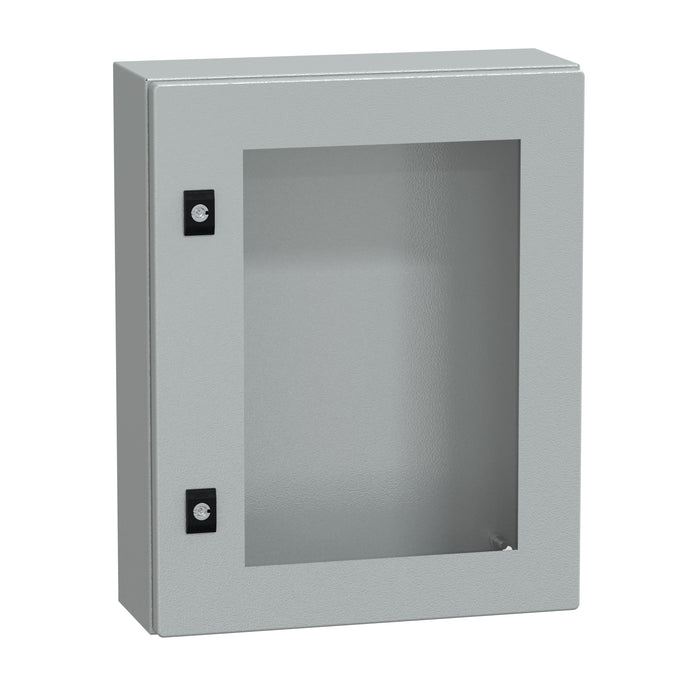 NSYCRN54150T Spacial CRN tspt door w/o mount.plate. H500xW400xD150 IP66 IK08 RAL7035..