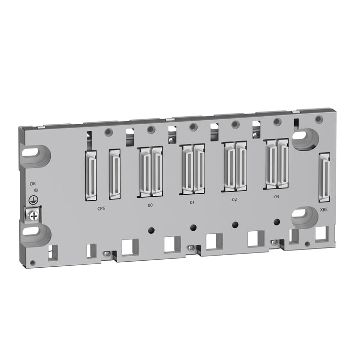 BMEXBP0400 rack, Modicon X80, 4 slots, Ethernet backplane